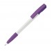 Nash ball pen rubber grip hardcolour, White / Purple