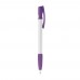 Nash ball pen rubber grip hardcolour, White / Purple