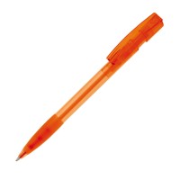 Nash ball pen rubber grip transparent, Transparent / Orange