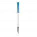 Nash ball pen metal tip hardcolour, White / Light Blue