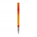 Nash ball pen metal tip transparent, Transparent / Orange