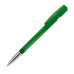 Balpen Nash metalen tip transparant, Transparant / Groen