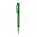 Balpen Nash metalen tip transparant, Transparant / Groen