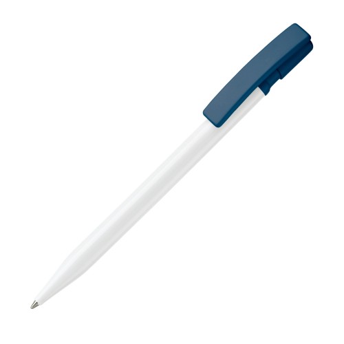 Nash ball pen hardcolour, White / Dark blue