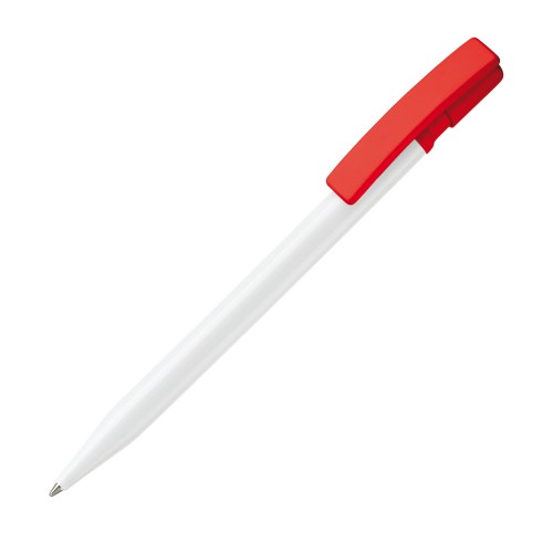 Balpen Nash hardcolour, Wit / Rood
