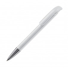 Balpen Atlas hardcolour metalen tip, Wit
