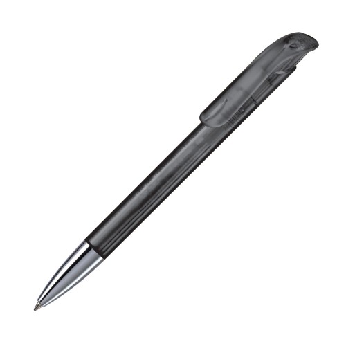 Ball pen Atlas transparent metal tip, Transparent / Black
