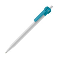 Balpen Futurepoint hardcolour, Wit / Turquoise