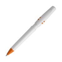 Ball pen Nora hardcolour, White / Orange