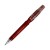 Ball pen Nora Clear transparent, Transparent / Dark Red