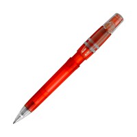 Ball pen Nora Clear transparent, Transparent / Red
