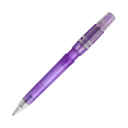 Ball pen Nora Clear transparent, Transparent / Purple