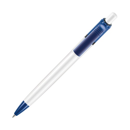 Ball pen Ducal Colour hardcolour, White / Dark blue