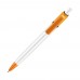 Ball pen Ducal Colour hardcolour, White / Orange