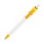 Ball pen Ducal Colour hardcolour, White / Yellow