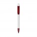 Ball pen Kamal hardcolour, White / Dark Red