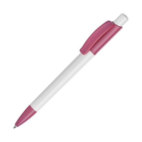 Ball pen Kamal hardcolour, White / Pink