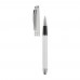 Rollerball two stripes aluminium, Wit