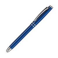 Rollerball two stripes aluminium, Donkerblauw