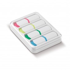 Mini tekstmarkers set van 4, Wit