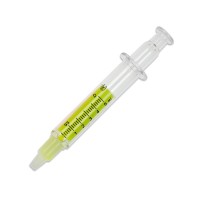 Markeerstift spuit, Transparant / Geel