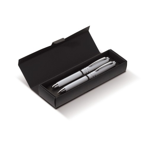Metall Rollerball Two Stripes, Weiss