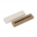 Recycled milk carton pen box. 1 pen, Beige