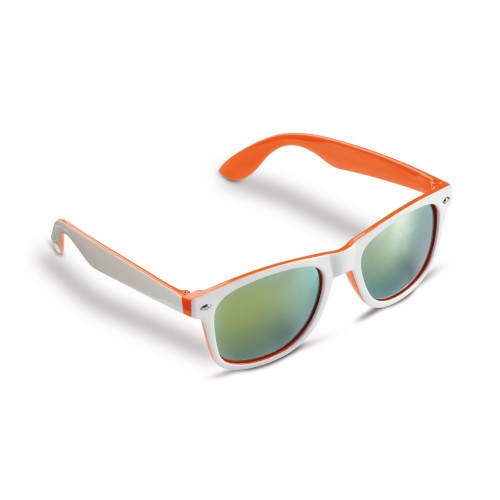 Zonnebril Jeffrey UV400, Wit / Oranje