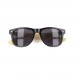 Justin RPC-Sonnenbrille mit Bambus UV400, Schwarz