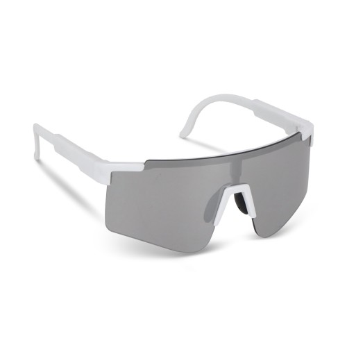 Tom R-PC sportzonnebril met spiegelende glazen UV400, Wit