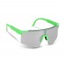 Tom R-PC sportzonnebril met spiegelende glazen UV400, Fluor assorti / Groen