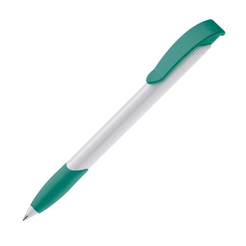 Apollo ball pen hardcolour, White / Turquoise