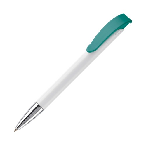 Balpen Apollo hardcolour, Wit / Turquoise