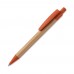 Ball pen bamboe met tarwestro, Oranje