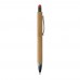Ball pen New York bamboo with stylus, Orange Ball pen New York bamboo with stylus, Orange