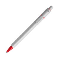 Ball pen Baron Stone hardcolour, Grey / Red
