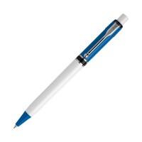 Balpen Raja Colour hardcolour, Lichtblauw / Wit