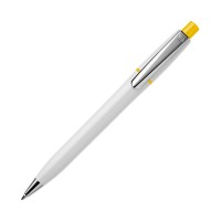 Balpen Semyr Chrome hardcolour, Wit / Geel