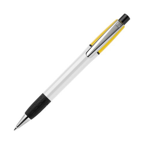 Ball pen Semyr Grip Colour hardcolour, White / Yellow