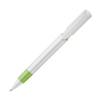 Ball pen S40 Grip hardcolour, White / Light Green