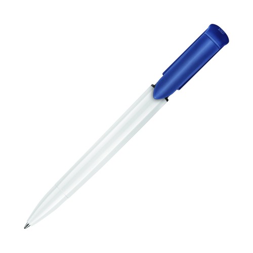 Ball pen S40 Colour hardcolour, White / Dark blue
