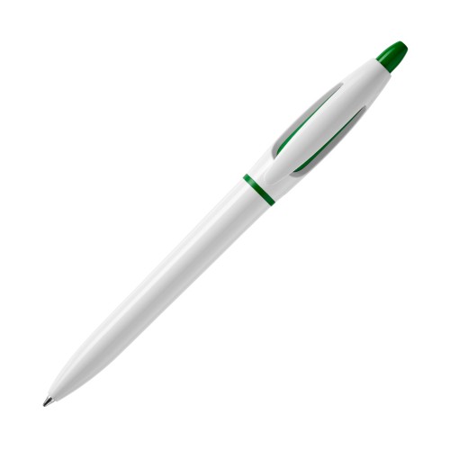 Ball pen S! hardcolour, White / Green