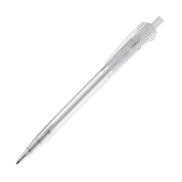 Cosmo ball pen transparent round clippart, Transparent / White