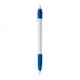 Cosmo ball pen rubber grip HC, White / Royal Blue