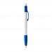 Cosmo ball pen rubber grip HC, White / Royal Blue