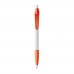 Balpen Cosmo grip hardcolour, Wit / Oranje