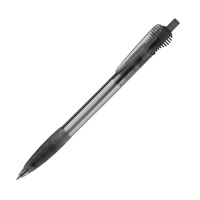 Balpen Cosmo grip transparant, Transparant / Zwart