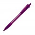 Cosmo ball pen transparent rubber round clip, Transparent / Purple