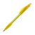 Cosmo ball pen transparent rubber grip, Transparent / Yellow