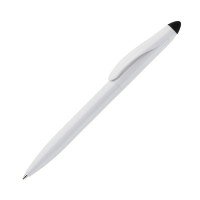 Ball pen Touchy stylus hardcolour, White / Black